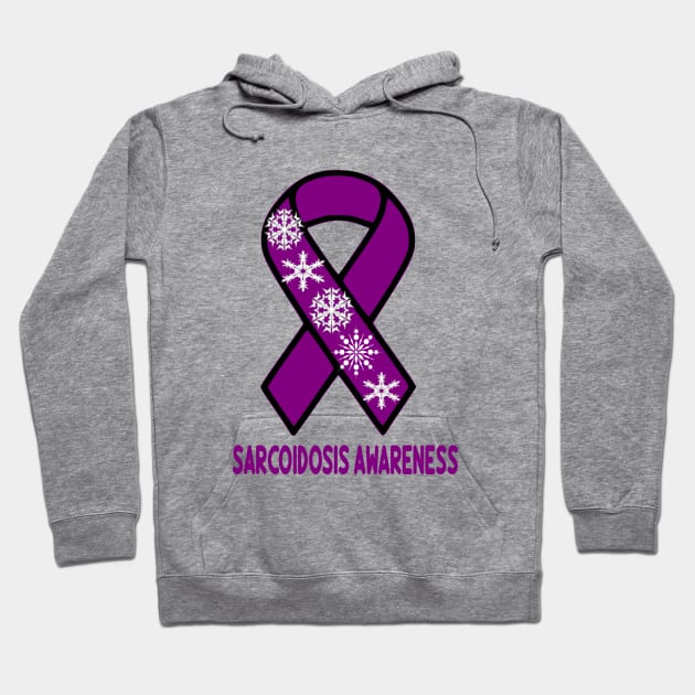 Sarcoidosis Awareness/Snowflakes Hoodie by Cargoprints